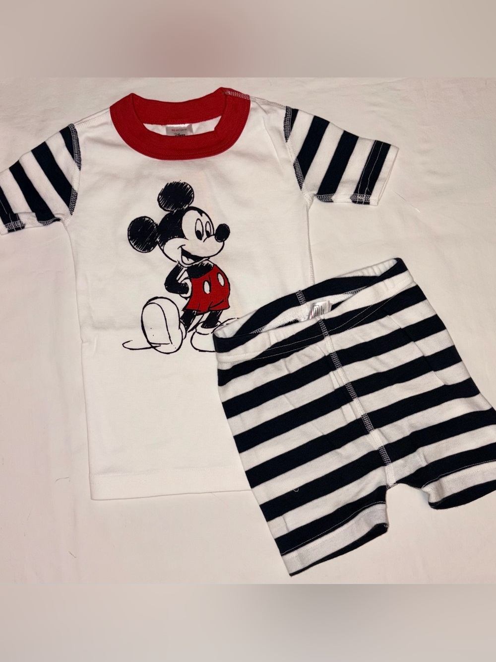 Hanna Andersson X Disney Mickey Mouse short unisex pajamas sz 3T NWT